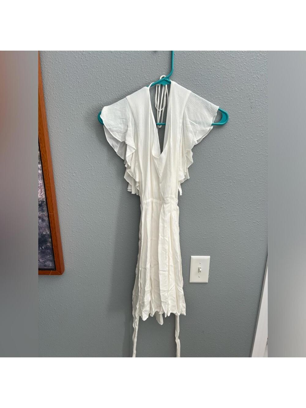 White flowy dress